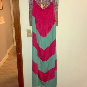 Tube top maxi dress